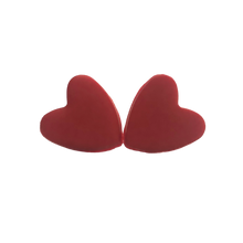 Load image into Gallery viewer, Red Heart Earrings