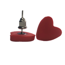 Load image into Gallery viewer, Red Heart Earrings
